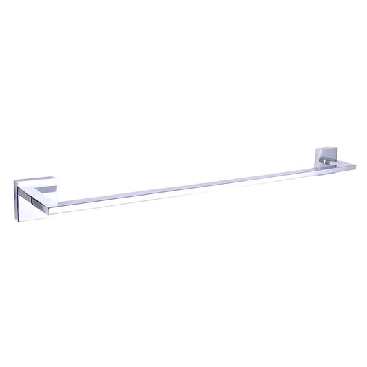 Canarm Bishop 24in Towel Bar | Chrome Metal | Bathroom & Spa Towel Rack | 24 x 3 x 2 in | Model BA101A24CH