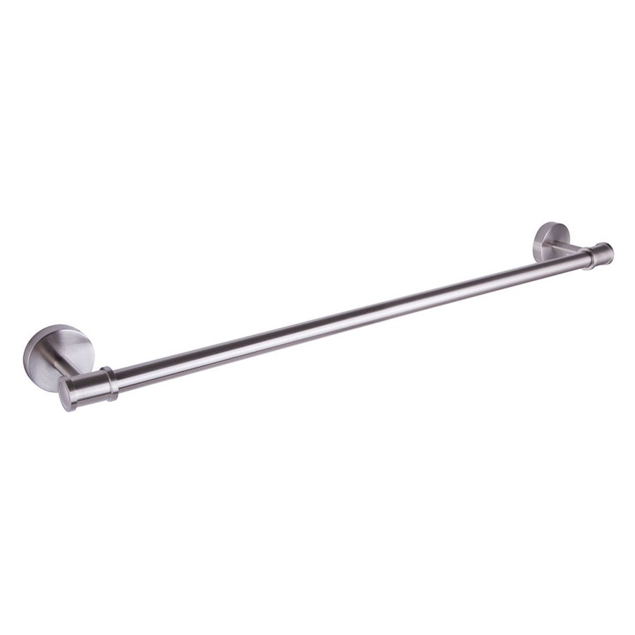 Canarm Carson 24in Bath Accessory | Brushed Nickel Metal | Bathroom Towel Bar & Storage | W 24 x D 3 x H 2 in | Model BA102A24BN