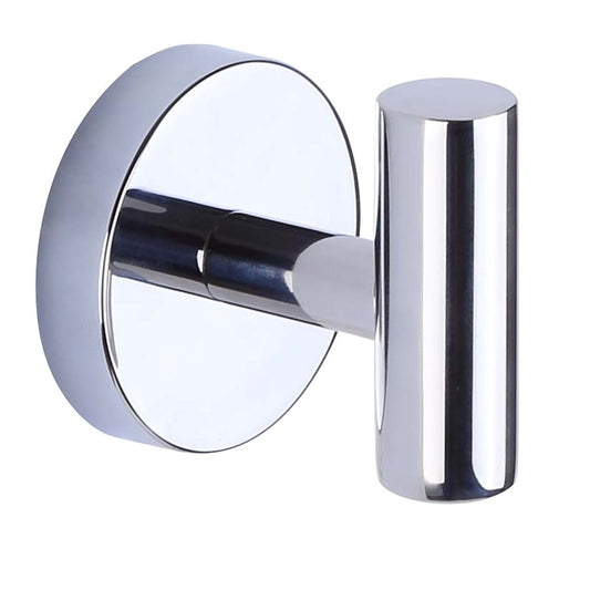 Canarm Cain 2in Robe/Towel Hook | Chrome Stainless Steel and Diecast Aluminum | Bathroom & Entryway | 2 x 2 x 2 in | Model BA103A02CH