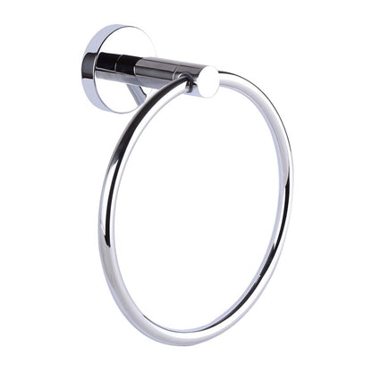 Canarm Cain 7in Towel Ring | Chrome Stainless Steel and Diecast Aluminum | Bathroom & Entryway | 7 x 3 x 7 in | Model BA103A07CH