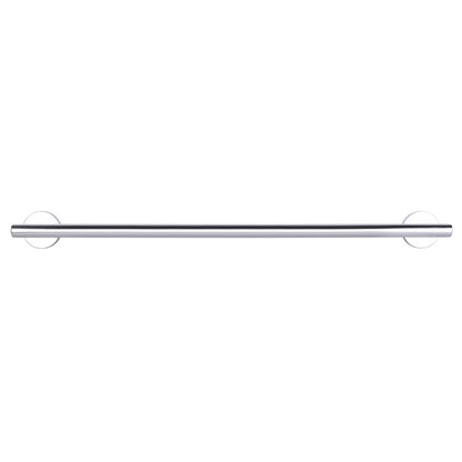 Canarm Cain 24in Towel Bar | Stainless Steel & Aluminum | Bathroom & Powder Room Towel Rack | 24 x 3 x 2 in | Model BA103A24CH