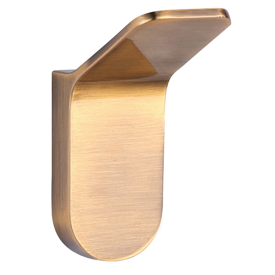 Canarm Lyla Robe Hook | Gold Metal Finish | Bathroom & Powder Room Wall Hook | 2.75in H | Model BA105A02GD