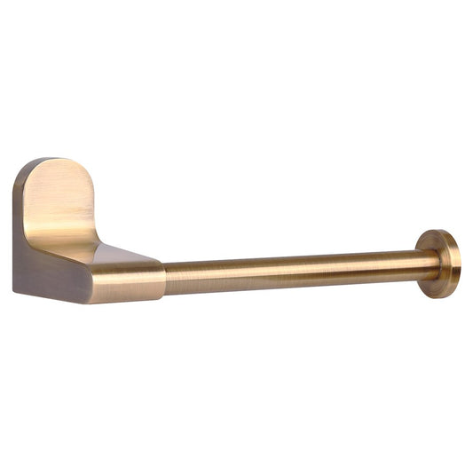 Canarm Lyla 7in Toilet Paper Holder | Gold Metal | Bathroom & Powder Room Wall Mount | 7 x 3.25 x 2.125 in | Model BA105A07GD