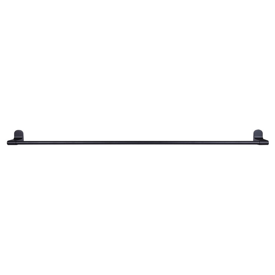Canarm Lyla 24in Towel Bar | Matte Black Aluminum | Bathroom & Spa Wall Mount | 24 x 2.75 x 2.13 in | Model BA105A24BK