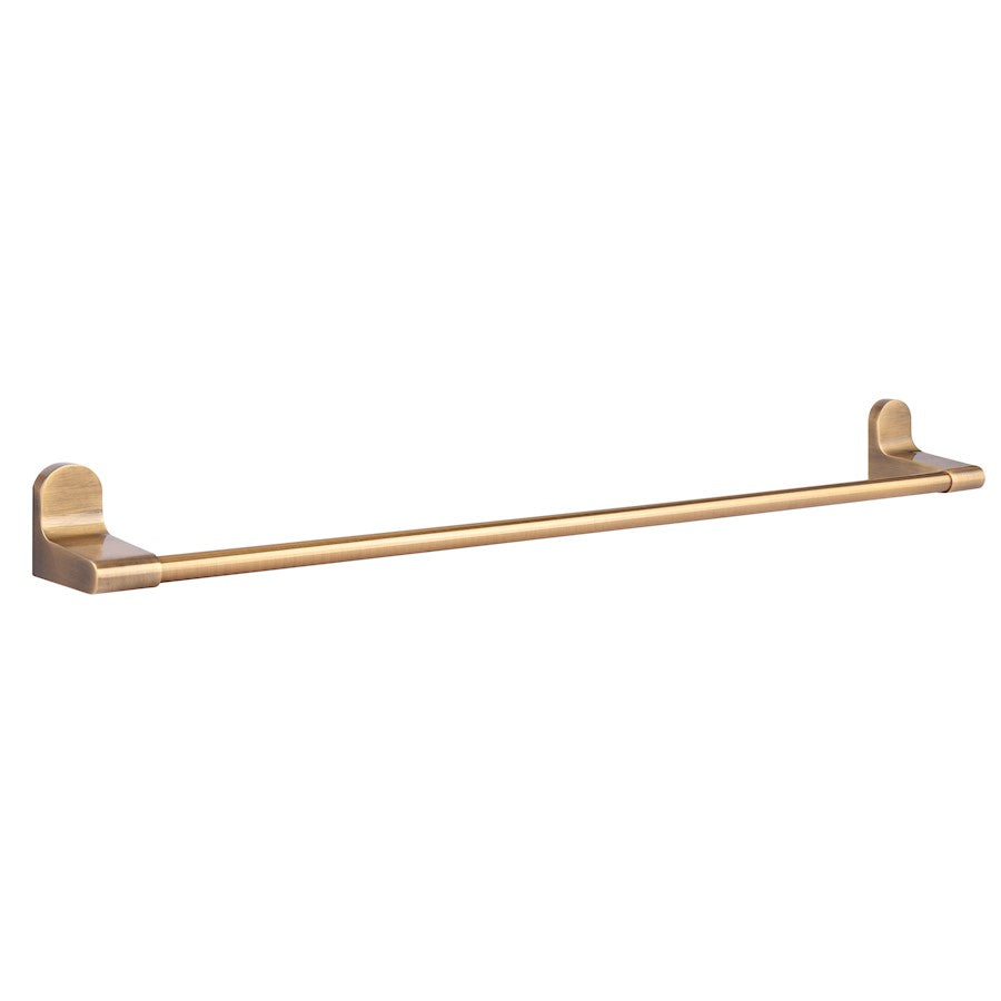Canarm Lyla 24in Towel Bar | Gold Metal | Bathroom & Powder Room Wall Mount | 24 x 3.125 x 2.125 in | Model BA105A24GD