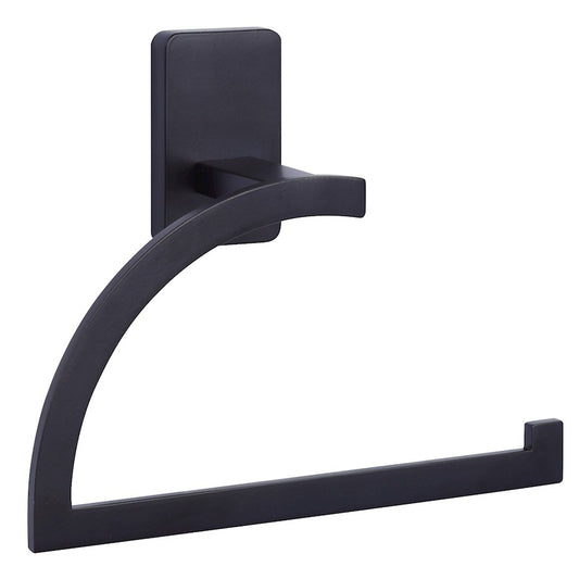 Canarm Archer 7in Toilet Paper Holder | Matte Black Metal | Bathroom & Powder Room Wall Mount | 7 x 2 x 6 in | Model BA106A07BK