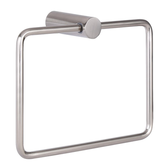 Canarm Arri Towel Ring | Brushed Nickel Metal | Bathroom & Powder Room | 8 x 3 x 6 in | Model BA107A09BN