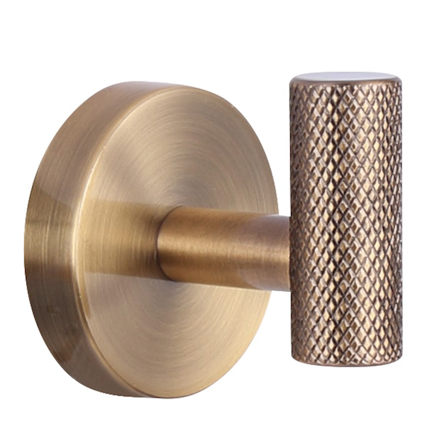 Canarm Varen Gold Metal Robe Hook | Wall Mounted Bathroom & Entryway Hook | 2.25 in H | Model BA108A02GD