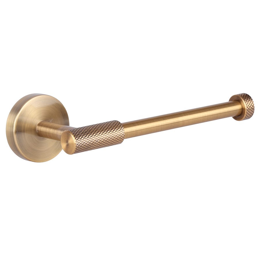 Canarm Varen Gold Metal Toilet Paper Holder | Wall Mounted Bathroom Tissue Holder | 7.5 in W | Model BA108A07GD