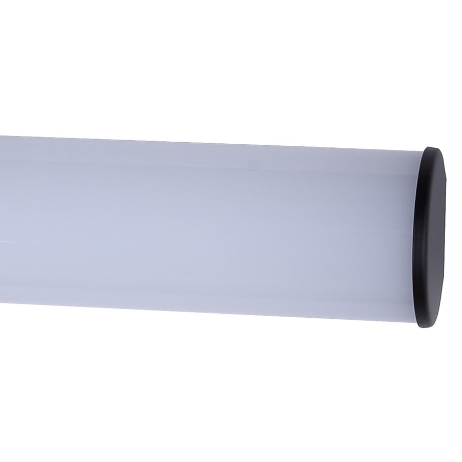 Canarm Osten 18in 1-Light Vanity Light | Modern Matte Black Aluminum & Iron | Bathroom & Powder Room | 18 x 4.72 x 2.5 in | Model BL-02B-18-BK-C
