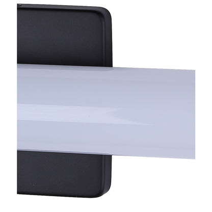 Canarm Osten 18in 1-Light Vanity Light | Modern Matte Black Aluminum & Iron | Bathroom & Powder Room | 18 x 4.72 x 2.5 in | Model BL-02B-18-BK-C