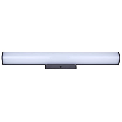Canarm Osten 18in 1-Light Vanity Light | Modern Matte Black Aluminum & Iron | Bathroom & Powder Room | 18 x 4.72 x 2.5 in | Model BL-02B-18-BK-C