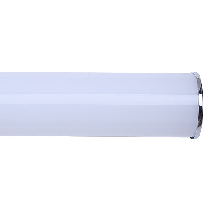 Canarm Osten 18in 1-Light LED Vanity | Modern Brushed Nickel and PC Lens | Bathroom & Powder Room | 18 x 4 x 2 in | Model BL-02B-18-CH-C