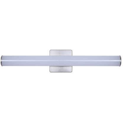 Canarm Osten 24in 1-Light LED Vanity | Modern Brushed Nickel and PC Lens | Bathroom & Powder Room | 24 x 4 x 2 in | Model BL-02B-24-BN-C