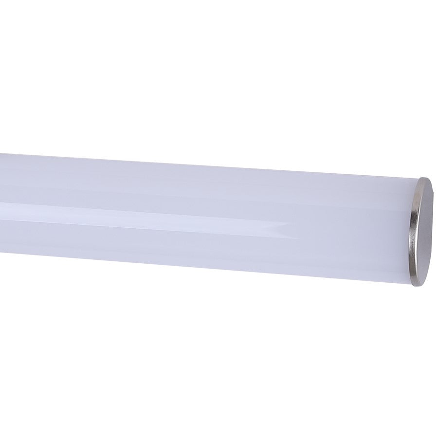 Canarm Osten 24in 1-Light LED Vanity | Modern Brushed Nickel and PC Lens | Bathroom & Powder Room | 24 x 4 x 2 in | Model BL-02B-24-BN-C