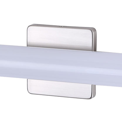 Canarm Osten 24in 1-Light LED Vanity | Modern Brushed Nickel and PC Lens | Bathroom & Powder Room | 24 x 4 x 2 in | Model BL-02B-24-BN-C