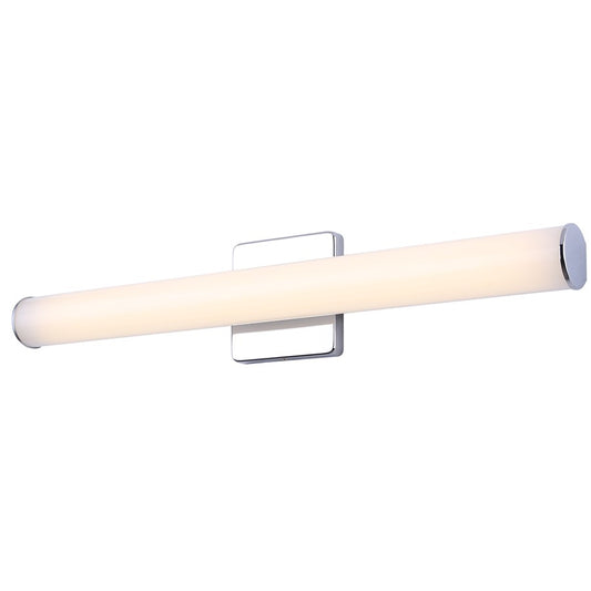 Canarm Osten 24in 1-Light LED Vanity | Modern Chrome and PC Lens | Bathroom & Powder Room | 24 x 4 x 2 in | Model BL-02B-24-CH-C