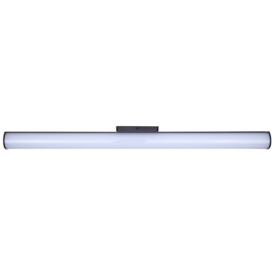 Canarm Osten 30in 1-Light Vanity | Modern Matte Black Aluminum & Iron | Bathroom & Powder Room | 30 x 4 x 2 in, Dimmable LED | Model BL-02B-30-BK-C