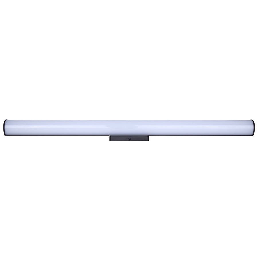 Canarm Osten 30in 1-Light Vanity | Modern Matte Black Aluminum & Iron | Bathroom & Powder Room | 30 x 4 x 2 in, Dimmable LED | Model BL-02B-30-BK-C