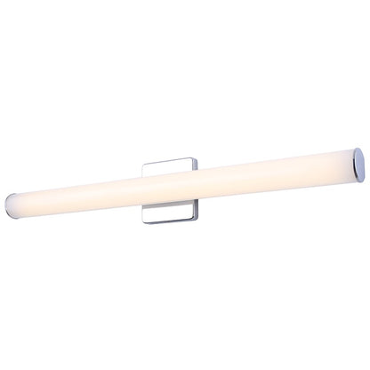 Canarm Osten 30in 1-Light Vanity | Modern Brushed Nickel Aluminum & Iron | Bathroom & Powder Room | 30 x 4 x 2 in | Model BL-02B-30-CH-C