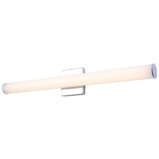 Canarm Osten 30in 1-Light Vanity | Modern Brushed Nickel Aluminum & Iron | Bathroom & Powder Room | 30 x 4 x 2 in | Model BL-02B-30-CH-C
