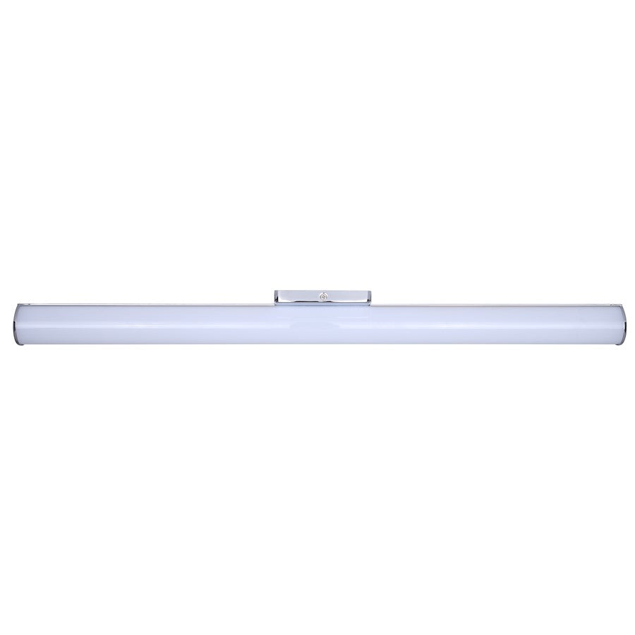 Canarm Osten 30in 1-Light Vanity | Modern Brushed Nickel Aluminum & Iron | Bathroom & Powder Room | 30 x 4 x 2 in | Model BL-02B-30-CH-C