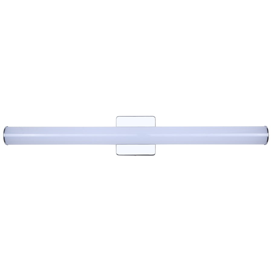 Canarm Osten 30in 1-Light Vanity | Modern Brushed Nickel Aluminum & Iron | Bathroom & Powder Room | 30 x 4 x 2 in | Model BL-02B-30-CH-C