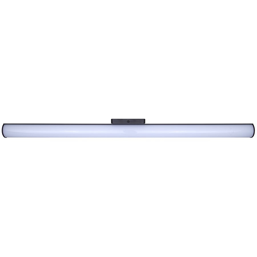 Canarm Osten 36in 1-Light Vanity | Modern Matte Black Aluminum & Iron | Bathroom & Powder Room | 36 x 4 x 2 in, Dimmable LED | Model BL-02B-36-BK-C