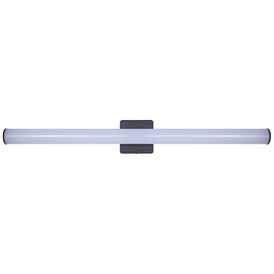 Canarm Osten 36in 1-Light Vanity | Modern Matte Black Aluminum & Iron | Bathroom & Powder Room | 36 x 4 x 2 in, Dimmable LED | Model BL-02B-36-BK-C