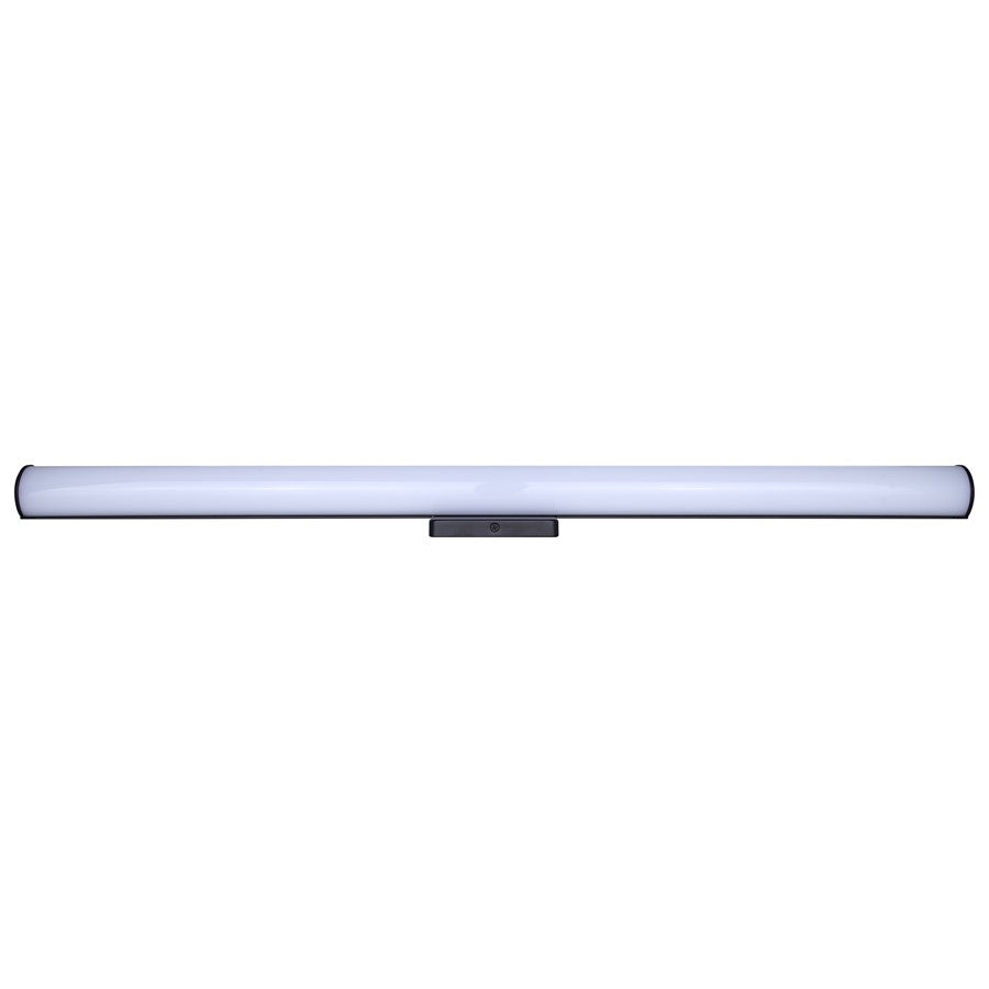 Canarm Osten 36in 1-Light Vanity | Modern Matte Black Aluminum & Iron | Bathroom & Powder Room | 36 x 4 x 2 in, Dimmable LED | Model BL-02B-36-BK-C