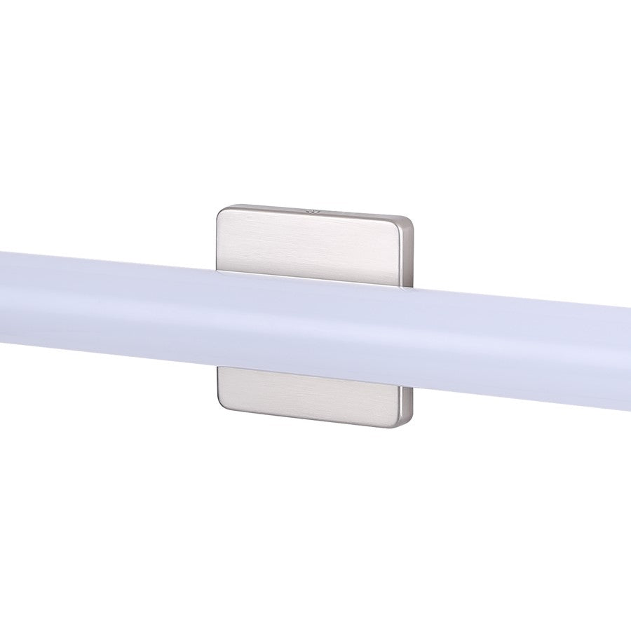 Canarm Osten 36in 3-Light LED Vanity | Brushed Nickel Cylindrical | Bathroom & Powder Room | 2000 Lumens, 3000K-5000K, Dimmable | Model BL-02B-36-BN-C
