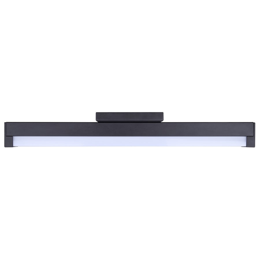 Canarm Jonah 18in 1-Light LED Vanity Light | Modern Matte Black Aluminum | Bathroom & Powder Room | 18 x 4.72 x 2.5 in | Model BL-30B-18-BK-C