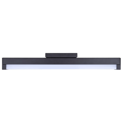 Canarm Jonah 18in 1-Light LED Vanity Light | Modern Matte Black Aluminum | Bathroom & Powder Room | 18 x 4.72 x 2.5 in | Model BL-30B-18-BK-C