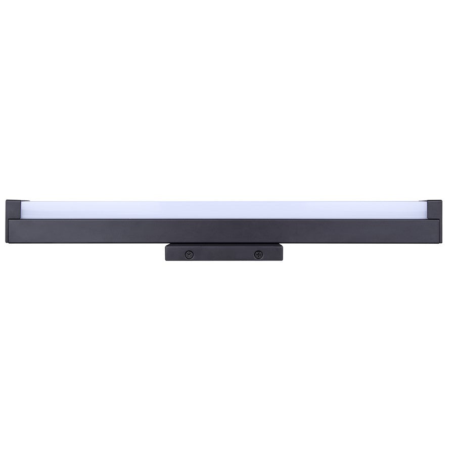 Canarm Jonah 18in 1-Light LED Vanity Light | Modern Matte Black Aluminum | Bathroom & Powder Room | 18 x 4.72 x 2.5 in | Model BL-30B-18-BK-C