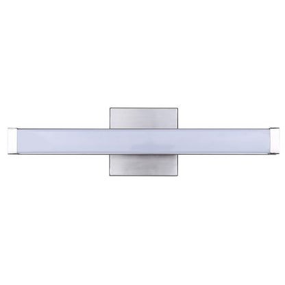 Canarm Jonah 18in 1-Light LED Vanity Light | Modern Brushed Nickel Aluminum | Bathroom & Powder Room | 18 x 4.72 x 2.5 in | Model BL-30B-18-BN-C