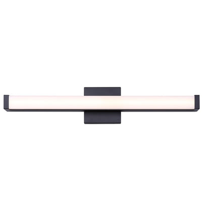 Canarm Jonah 24in 1-Light LED Vanity Light | Modern Matte Black Aluminum | Bathroom & Powder Room | 24 x 4.72 x 2.5 in | Model BL-30B-24-BK-C