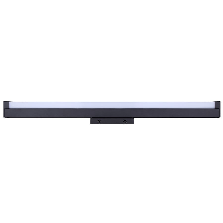 Canarm Jonah 24in 1-Light LED Vanity Light | Modern Matte Black Aluminum | Bathroom & Powder Room | 24 x 4.72 x 2.5 in | Model BL-30B-24-BK-C