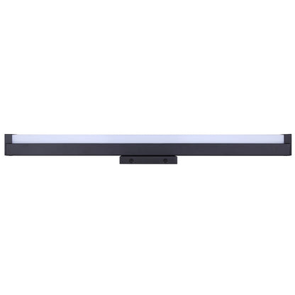 Canarm Jonah 24in 1-Light LED Vanity Light | Modern Matte Black Aluminum | Bathroom & Powder Room | 24 x 4.72 x 2.5 in | Model BL-30B-24-BK-C