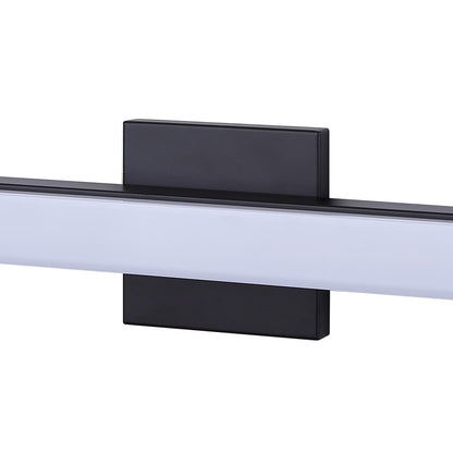 Canarm Jonah 24in 1-Light LED Vanity Light | Modern Matte Black Aluminum | Bathroom & Powder Room | 24 x 4.72 x 2.5 in | Model BL-30B-24-BK-C