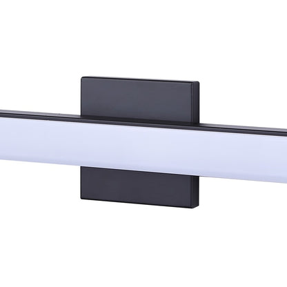 Canarm Jonah 30in 1-Light LED Vanity Light | Modern Matte Black Aluminum | Bathroom & Powder Room | 30 x 4.72 x 2.5 in | Model BL-30B-30-BK-C