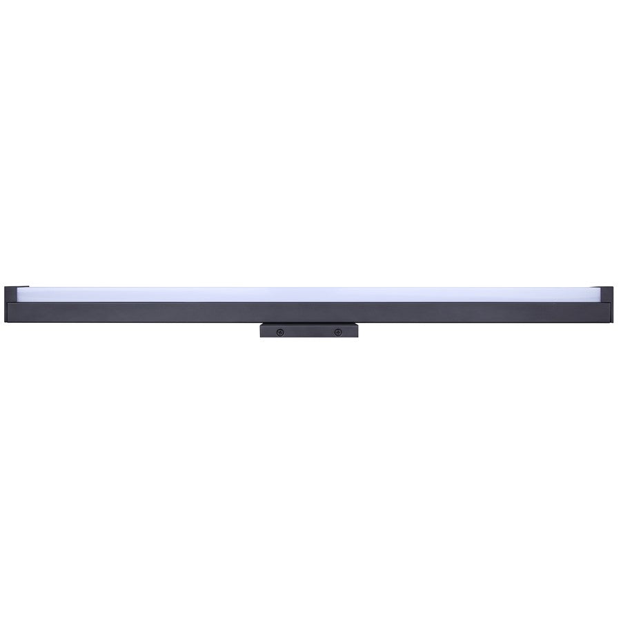 Canarm Jonah 30in 1-Light LED Vanity Light | Modern Matte Black Aluminum | Bathroom & Powder Room | 30 x 4.72 x 2.5 in | Model BL-30B-30-BK-C