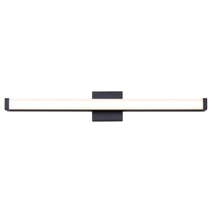 Canarm Jonah 30in 1-Light LED Vanity Light | Modern Matte Black Aluminum | Bathroom & Powder Room | 30 x 4.72 x 2.5 in | Model BL-30B-30-BK-C