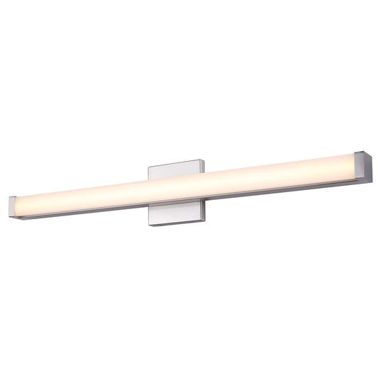 Canarm Jonah 30in 1-Light LED Vanity | Modern Brushed Nickel Aluminum & Iron | Bathroom & Powder Room | 30 x 4.72 x 2.5 in | Model BL-30B-30-BN-C