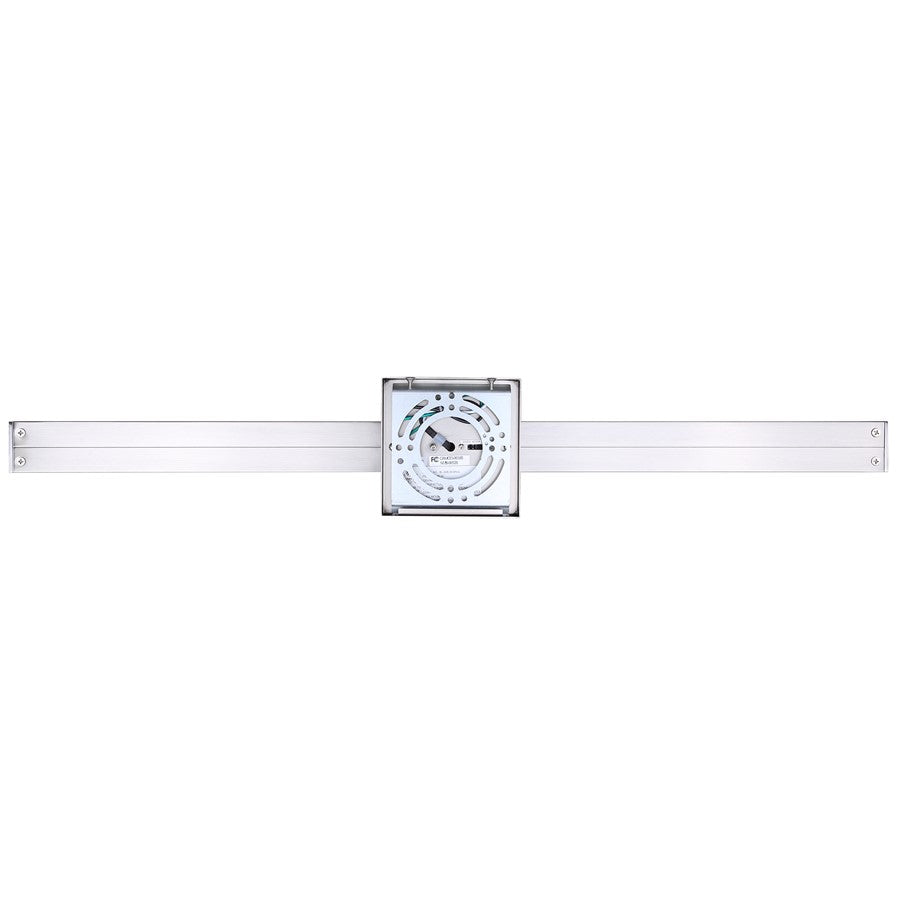 Canarm Jonah 30in 1-Light LED Vanity | Modern Brushed Nickel Aluminum & Iron | Bathroom & Powder Room | 30 x 4.72 x 2.5 in | Model BL-30B-30-BN-C