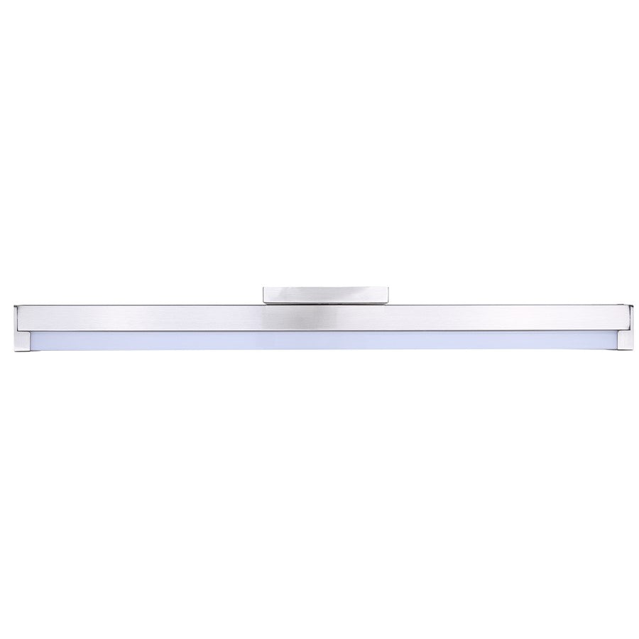 Canarm Jonah 30in 1-Light LED Vanity | Modern Brushed Nickel Aluminum & Iron | Bathroom & Powder Room | 30 x 4.72 x 2.5 in | Model BL-30B-30-BN-C