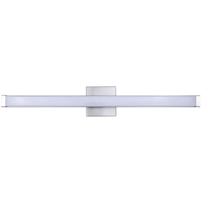 Canarm Jonah 30in 1-Light LED Vanity | Modern Brushed Nickel Aluminum & Iron | Bathroom & Powder Room | 30 x 4.72 x 2.5 in | Model BL-30B-30-BN-C
