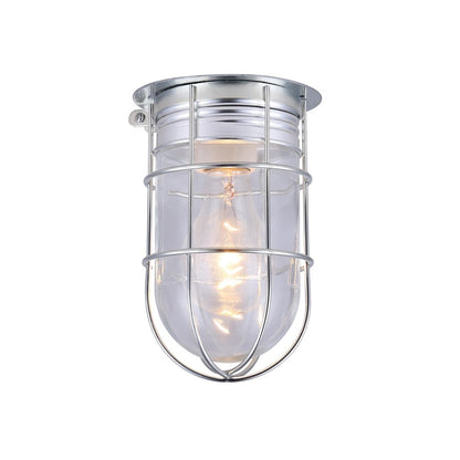 Canarm Madison 7in 1-Light Outdoor Lantern | Vintage Metal and Clear Glass | Porch & Entryway | 1000 Lumens, E26 Base | Model BL04CWG