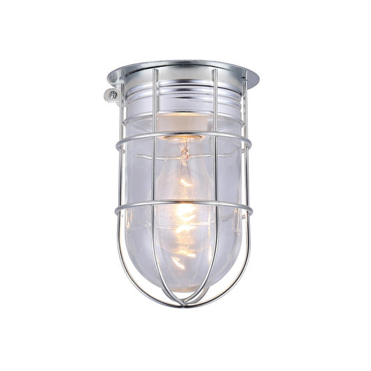Canarm Madison 7in 1-Light Outdoor Lantern | Vintage Metal and Clear Glass | Porch & Entryway | 1000 Lumens, E26 Base | Model BL04CWG