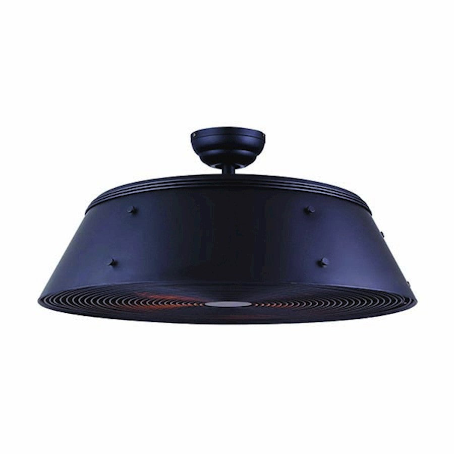Canarm Andi 28in 3-Light Ceiling Fan | Matte Black and Black Aluminum Blades | Bedroom & Living Room | 28 x 28 x 14 in | Model CF28AND3BK