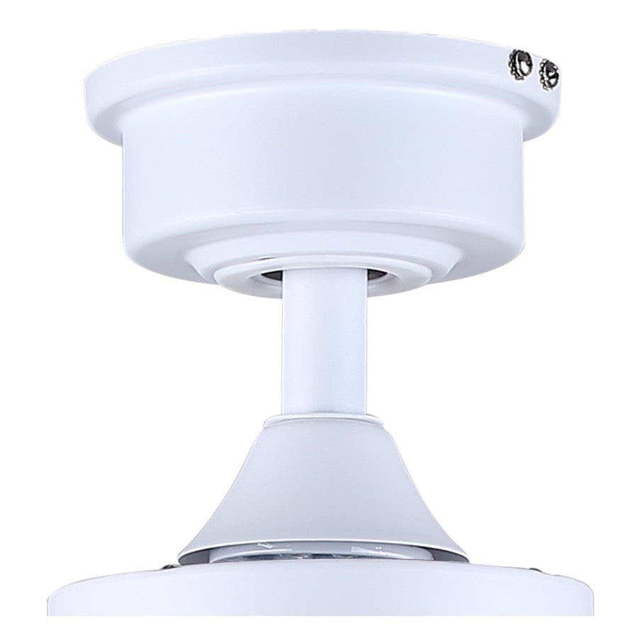 Canarm Attley 42in 2-Light Ceiling Fan | Classic Matte White and White MDF Blades | Bedroom & Living Room | 42 x 42 x 14.5 in | Model CF42ATT3WH